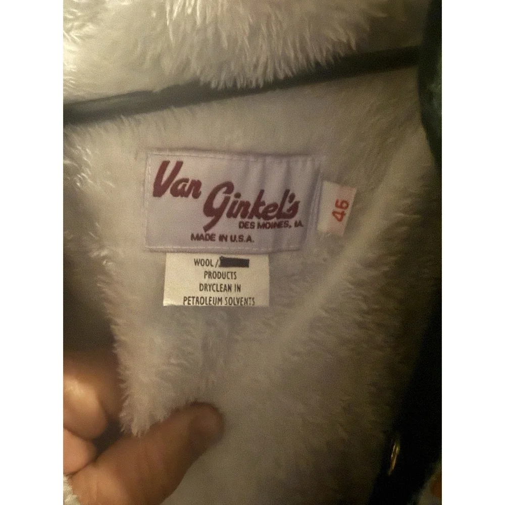 Vintage Hoover High School Varsity Jacket Vas Ginkel Des Moines IA Size 46